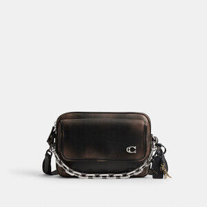 Coach Men's Charter Flap Crossbody Bag 24 In Loved Leather